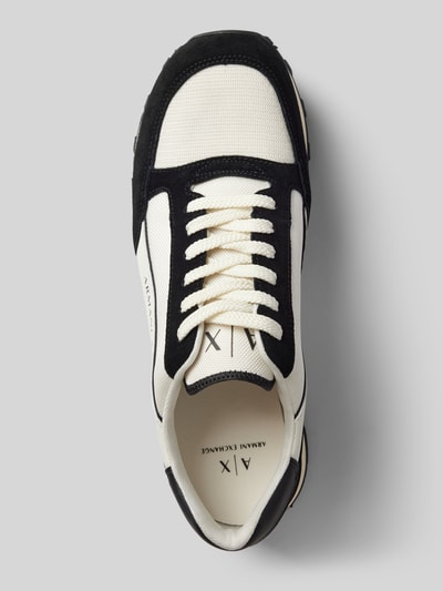 ARMANI EXCHANGE Sneakers met labelprint, model 'ENGLISH' Zwart - 4