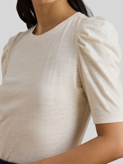 Lauren Ralph Lauren Regular Fit T-Shirt aus reiner Baumwolle Ecru 2