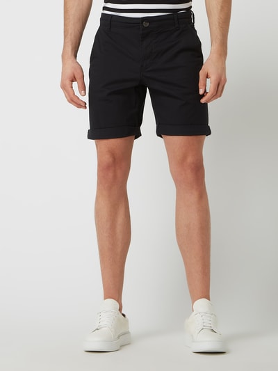 SELECTED HOMME Straight Fit Chino-Shorts mit Stretch-Anteil Modell 'Paris' Black 4