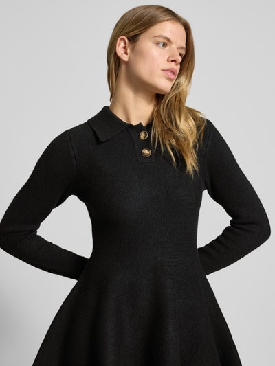 Bardot Tailliertes Cocktailkleid mit Woll-Anteil Modell 'LEXTER' Black 3