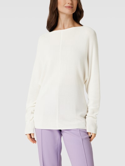 Esprit Collection Gebreide pullover in riblook Offwhite - 4