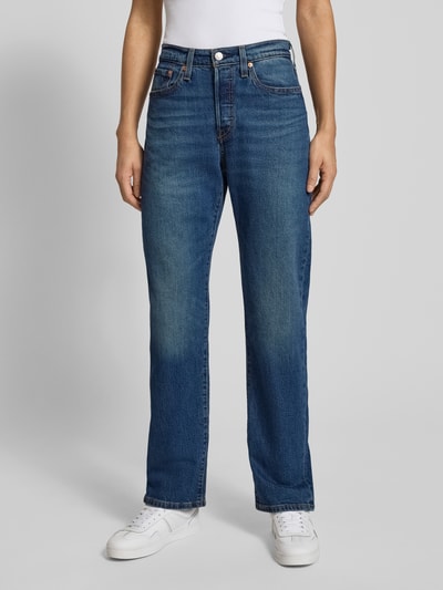 Levi's® 300 Straight Fit Jeans aus Baumwoll-Mix Modell '501®' Blau 4