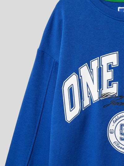 Jack & Jones Oversized Sweatshirt mit Label-Print Modell 'COLE' Royal 2