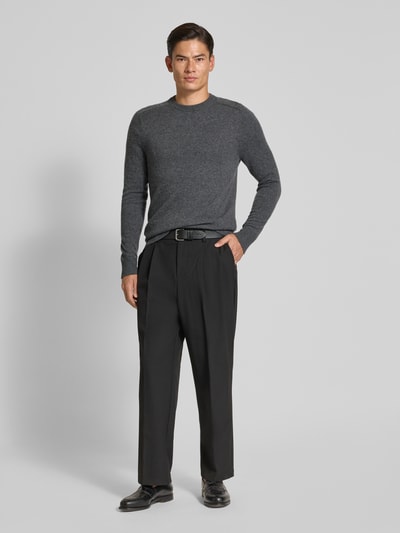 FTC-Cashmere Kaschmirpullover mit Rundhalsausschnitt Anthrazit 1