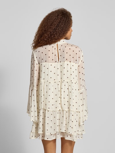 OH APRIL Mini-jurk van viscose met volants, model 'Lavinia' Beige - 5