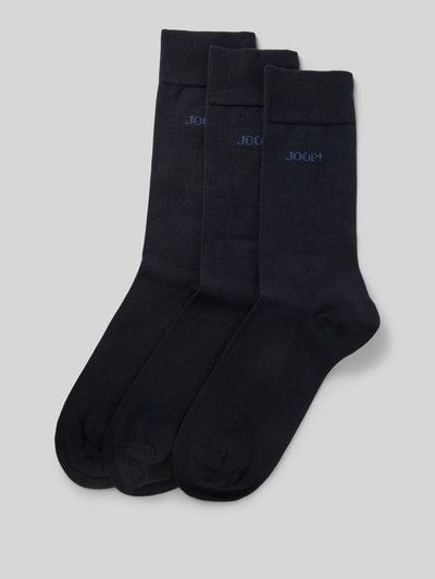 JOOP! Collection Socken mit Label-Stitching Marine 1