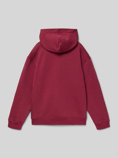 Tommy Hilfiger Teens Regular fit hoodie van katoenmix  Bordeaux - 3