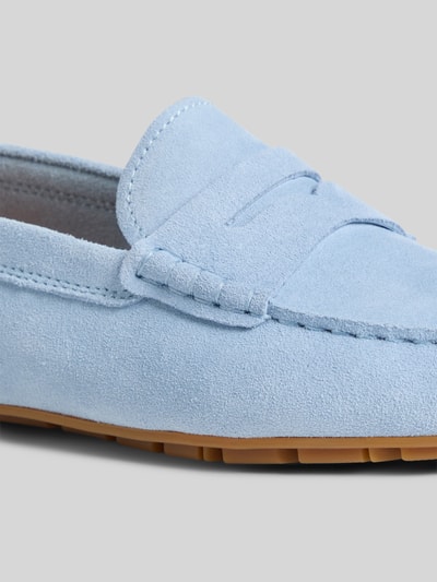 Tommy Hilfiger Mokassins aus Veloursleder Hellblau 4