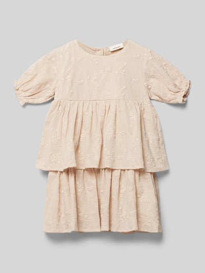 Lil Atelier Kleid mit Volants Modell 'FAUNA' Sand 1