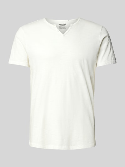 Blend T-shirt met serafinohals Wit - 1