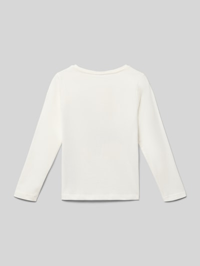 s.Oliver RED LABEL Bluzka z długim rękawem o kroju regular fit z mieszanki dżerseju i bawełny Biały 3