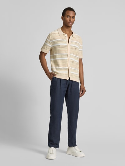 SELECTED HOMME Regular fit vrijetijdsoverhemd met polokraag, model 'PALO' Offwhite - 1