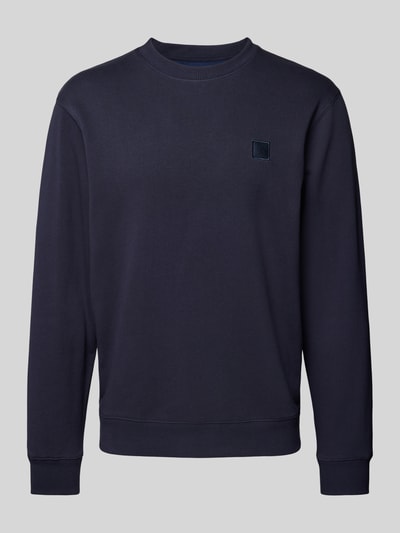 Scotch & Soda Sweatshirt mit gerippten Abschlüssen Dunkelblau 2