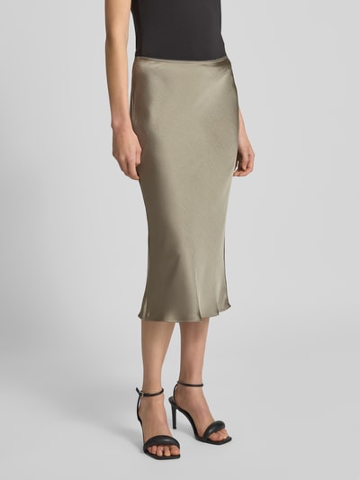 Samsøe Samsøe Spódnica midi z elastycznym pasem model ‘AGNETA’ Oliwkowy 4