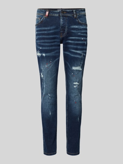 2Y Studios Slim Fit Jeans mit 5-Pocket-Design Modell 'JULIO' Jeansblau 2