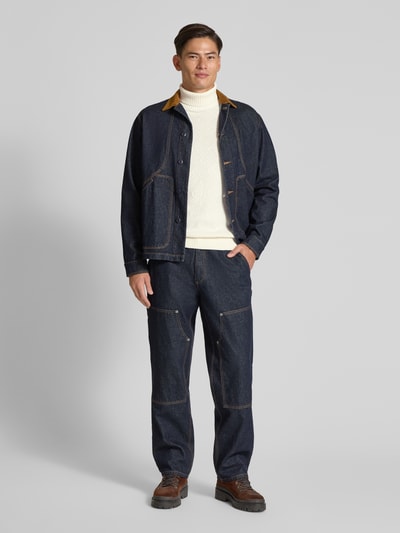 SELECTED HOMME Regular Fit Rollkragenpullover aus reiner Baumwolle Modell 'TREVOR' Offwhite 1