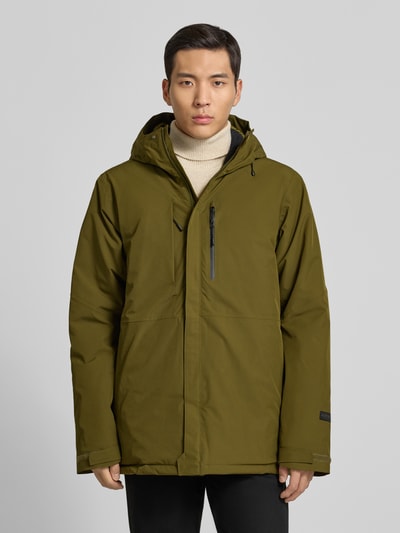 Icepeak Parka z kapturem i patkami na rękawach model ‘BAKERHILL’ Oliwkowy 4