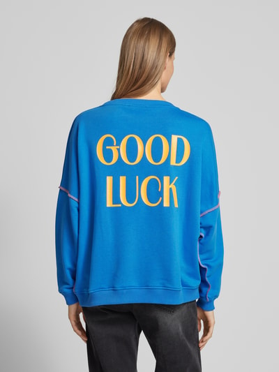 miss goodlife Oversized Sweatshirt mit Label-Print Royal 5