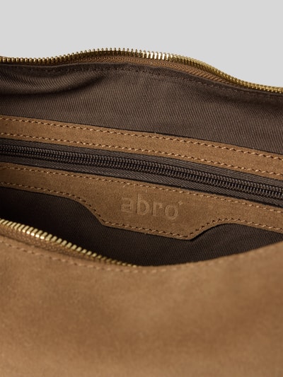 Abro Handtas van leer met hengsel, model 'NANA' Cognac - 5