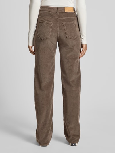 Noisy May Straight fit corduroy broek, model 'OLANDA' Camel - 5