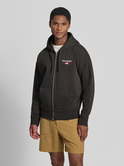 Polo Ralph Lauren regular fit sweatjack van katoenmix Zwart - 4
