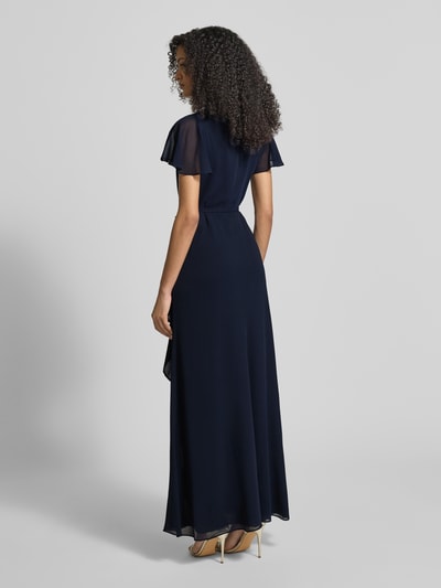 Lauren Ralph Lauren Getailleerde avondjurk met vlindermouwen model 'FARRYSH' Marineblauw - 5