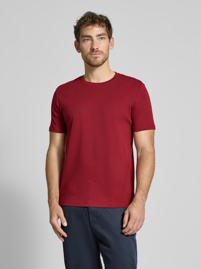 Christian Berg Men T-shirt z okrągłym dekoltem Ciemnoczerwony 4
