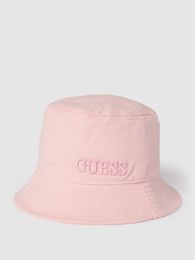 Guess Bucket Hat mit Brand-Stitching Hellrosa 1