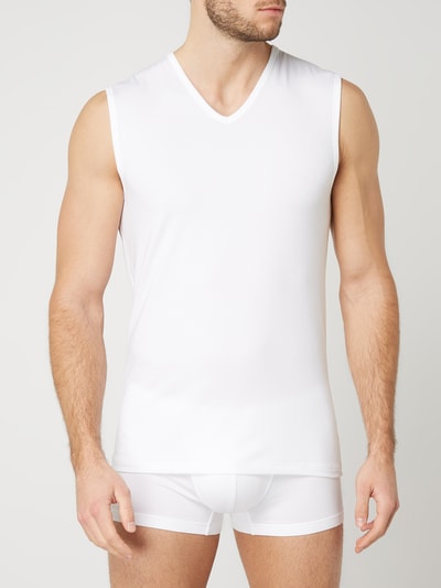 Mey Tanktop mit Stretch-Anteil Modell 'Muscle' Weiss 3
