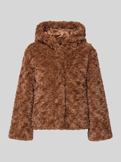 monari Kurtka ze sztucznego futra z kapturem Koniakowy 2