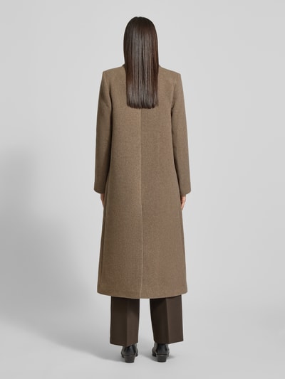 Samsøe Samsøe Mantel mit Reverskragen Taupe Melange 5