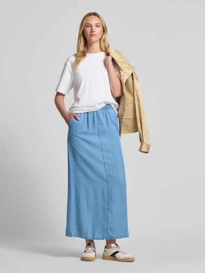 Vero Moda Fließender Maxi-Rock aus Lyocell Modell 'FLEUR' Blau 1