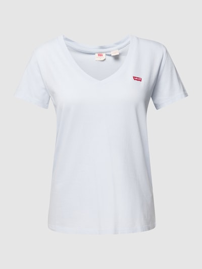 Levi's® T-Shirt mit Label-Stitching Hellblau 2