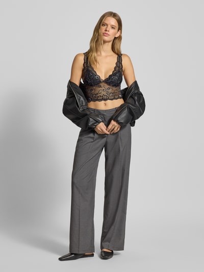 Only Biustonosz typu bralette z obszyciem z koronki model ‘CHLOE’ Czarny 1