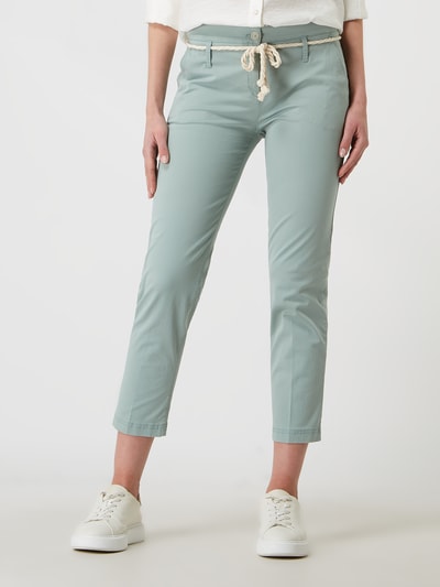 Brax Cropped Chino aus Baumwolle Modell 'Mel' Hellgruen 4