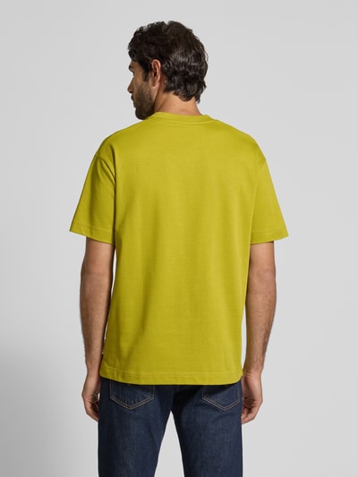 Marc O'Polo Relaxed Fit T-Shirt aus reiner Baumwolle Senf 5