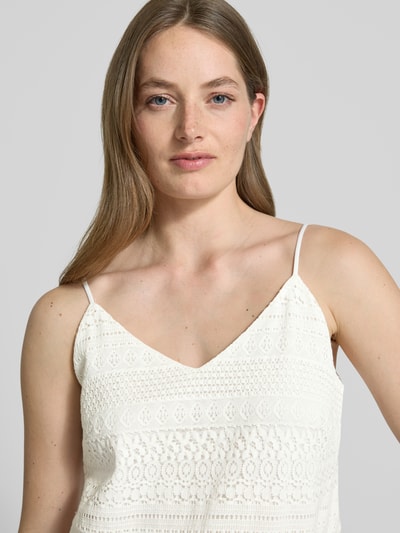 Vero Moda Relaxed Fit Trägertop aus Baumwoll-Mix Modell 'HONEY' Weiss 3