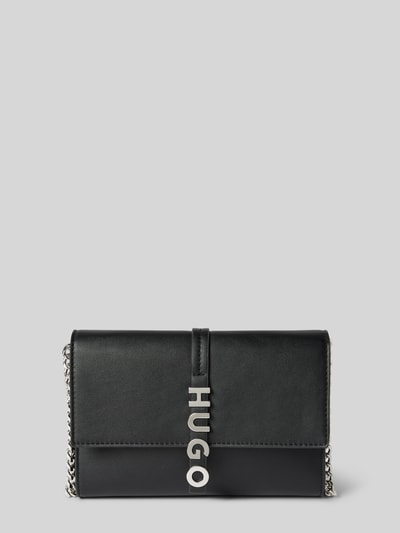 HUGO Clutch mit Label-Applikation Modell 'Mel' Black 2