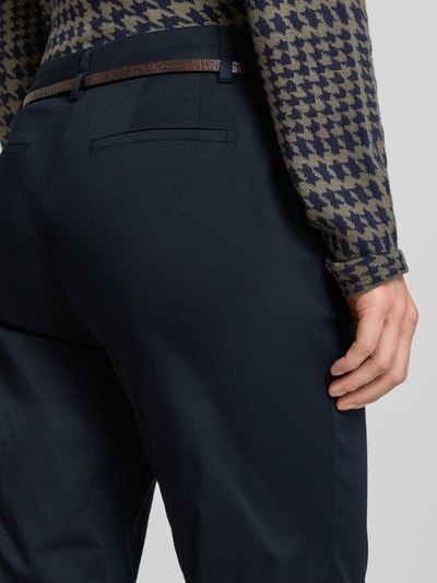 Christian Berg Woman Slim Fit Stoffhose mit Viskose-Anteil Dunkelblau 3