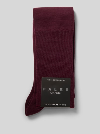 Falke Kousen met comfortband, model 'Airport' Bordeaux - 3