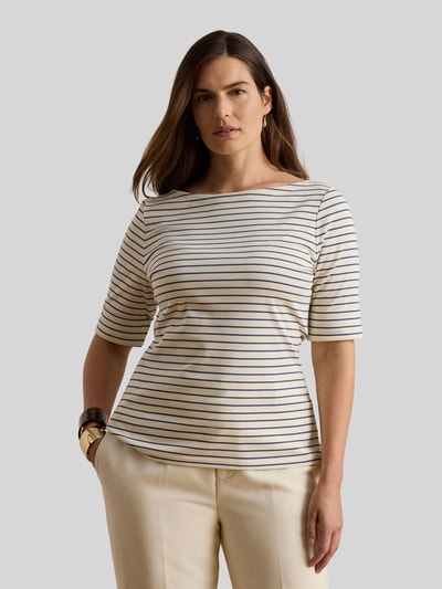 Lauren Ralph Lauren regular fit T-shirt van katoenmix Lichtblauw - 6