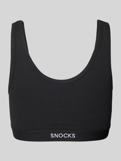 Snocks Bustier mit elastischem Bund und Label-Detail Black 3