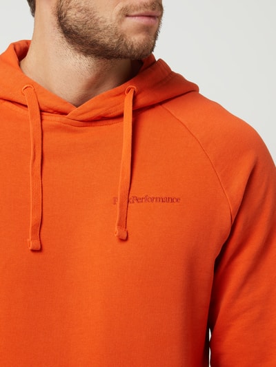 PEAK PERFORMANCE Hoodie van biologische katoen  Oranje - 3