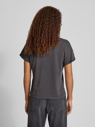 Noisy May T-Shirt mit Label-Print Modell 'BOHDI' Anthrazit 5