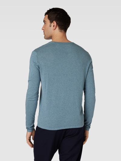 Christian Berg Men Gebreide pullover in effen design  Metallic turquoise gemêlee - 5