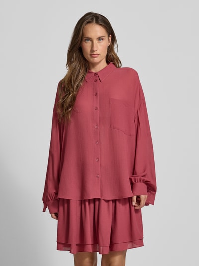 Essentiel Antwerp Loose Fit Hemdbluse mit Crêpe-Struktur Modell 'IFIRE' Altrosa 4