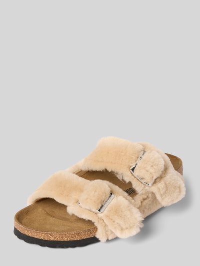 Birkenstock Klapki ze skóry naturalnej model ‘Arizona’ Piaskowy 1