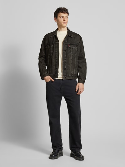 Levi's® Jeansjack met borstzakken Zwart - 1