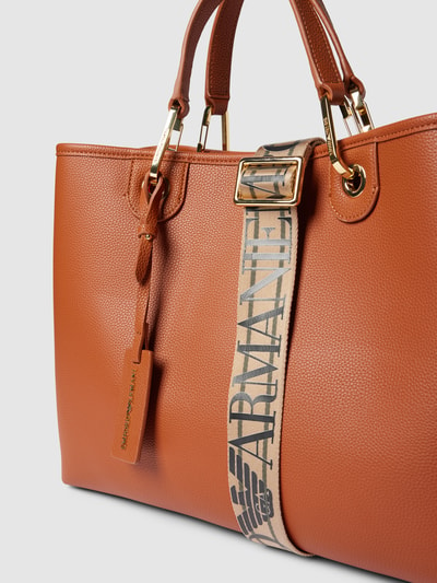 Emporio Armani Shopper mit verstellbarem Schulterriemen Camel 3