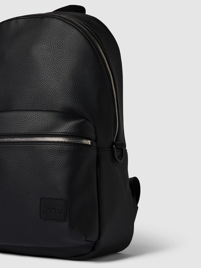 HUGO Rucksack mit Label-Patch Modell 'Ethon' Black 3